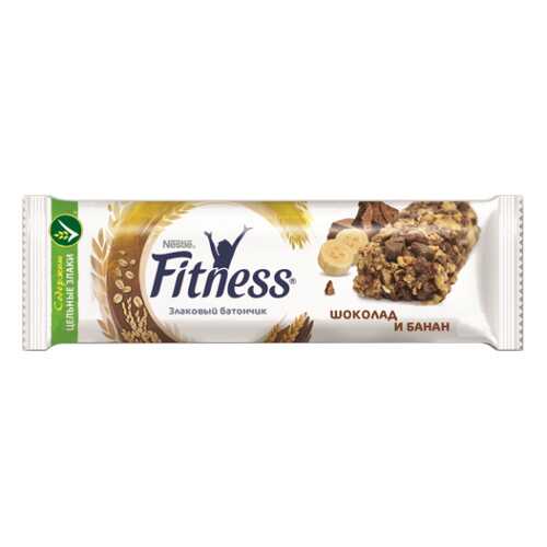 Батончик Nestle Фитнес злаковый с кусочками шоколада, банана 23.5 г в Билла