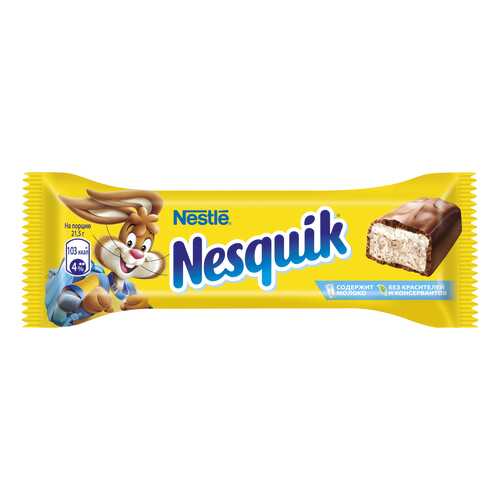 Батончик Nestle nesquik шоколадный 43 г в Билла