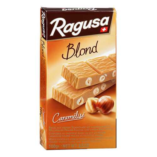 Шоколад белый Ragusa Blond с трюфельной начинкой и целыми лесными орехами 100 г в Билла