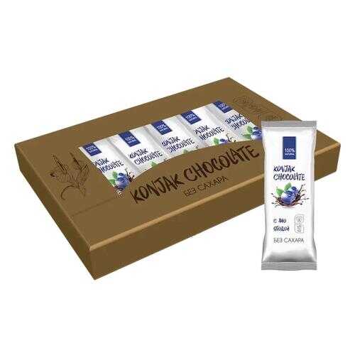 Шоколад без сахара KONJAK CHOCOLATE Черничный, кор. 10 шт. в Билла