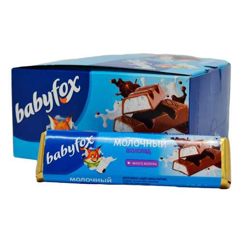 Шоколад молочный babyfox, 20шт,47гр в Билла