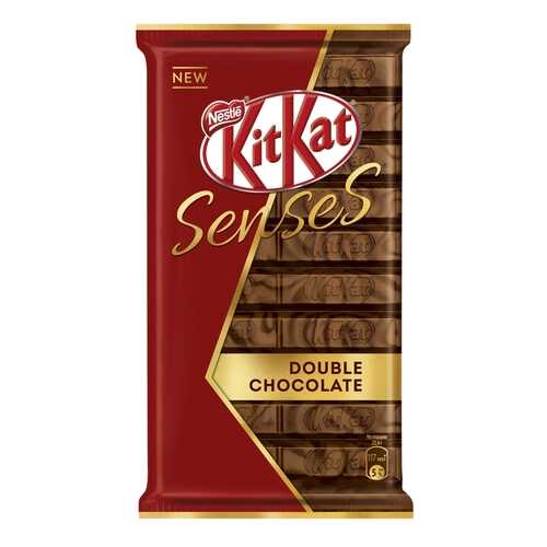 Шоколад молочный и темный Kit-Kat senses double chocolate с хрустящей вафлей 112 г в Билла