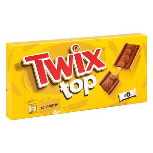 Шоколадный батончик Twix top в молочном шоколаде 21 г 6 штук в Билла