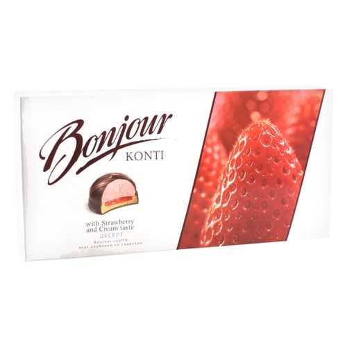Десерт Bonjour souffle вкус клубники со сливками 232 г в Билла