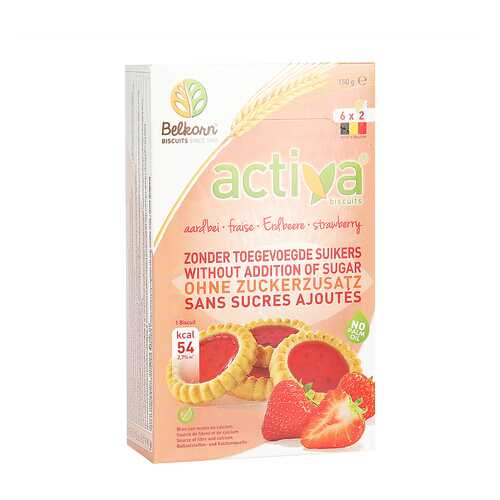 Печенье Activa клубничное без сахара 150 г в Билла