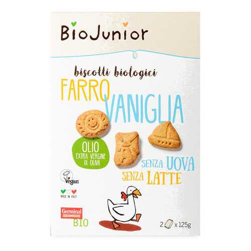Печенье BioJunior из спельты с ванилью bio 250 г в Билла