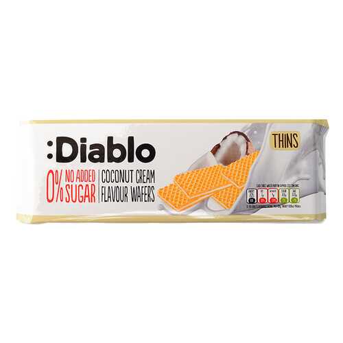 Вафли Diablo с кокосовым кремом без сахара 160 г в Билла
