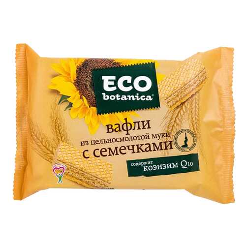 Вафли Еco botanica из цельносмолотой муки с семечками 145 г в Билла