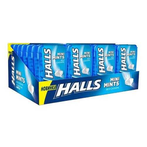 HALLS Mini Mints конфеты без сахара со вкусом мяты 12,5г по 24 шт в Билла