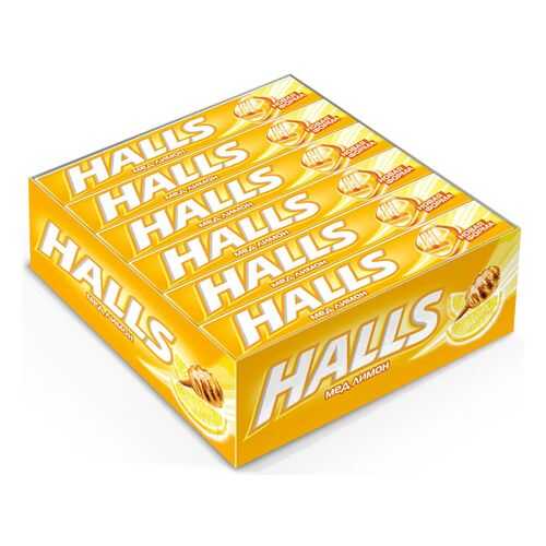 Карамель Halls мед лимон 12 шт в Билла
