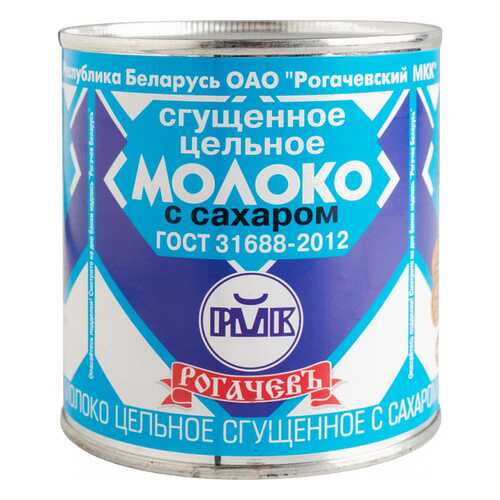 Молоко сгущенное Рогачевъ 8.5% с сахаром 380 г в Билла