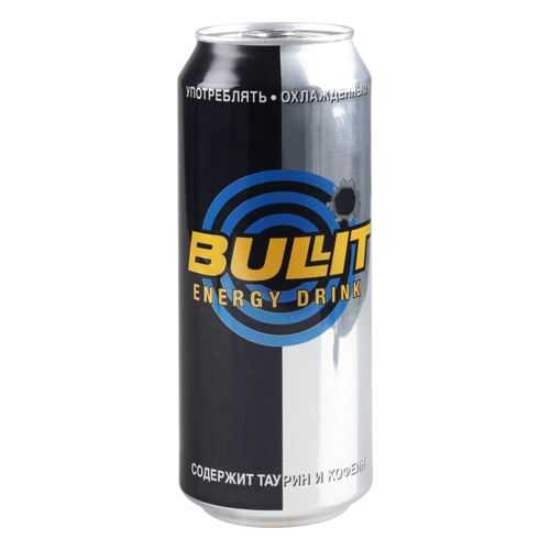 Напиток энергетический Bullit газированный жестяная банка 0.5 л в Билла