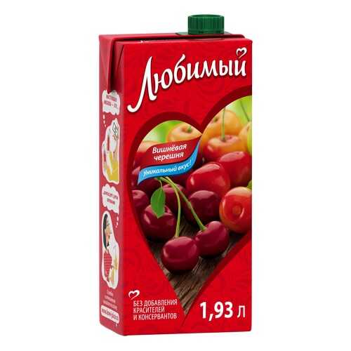 Напиток сокосодержащий Любимый вишневая черешня 1.93 л в Билла