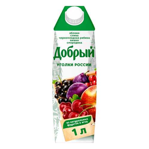 Нектар слива-смородина-яблоко-вишня Добрый уголки России 1 л в Билла