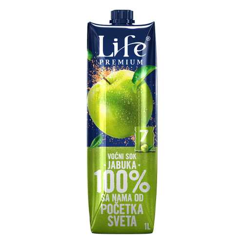Сок Life premium яблочный 1 л в Билла