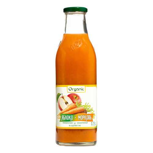 Сок Organic Яблоко-Морковь прямого отжима 750 мл (стекло) в Билла